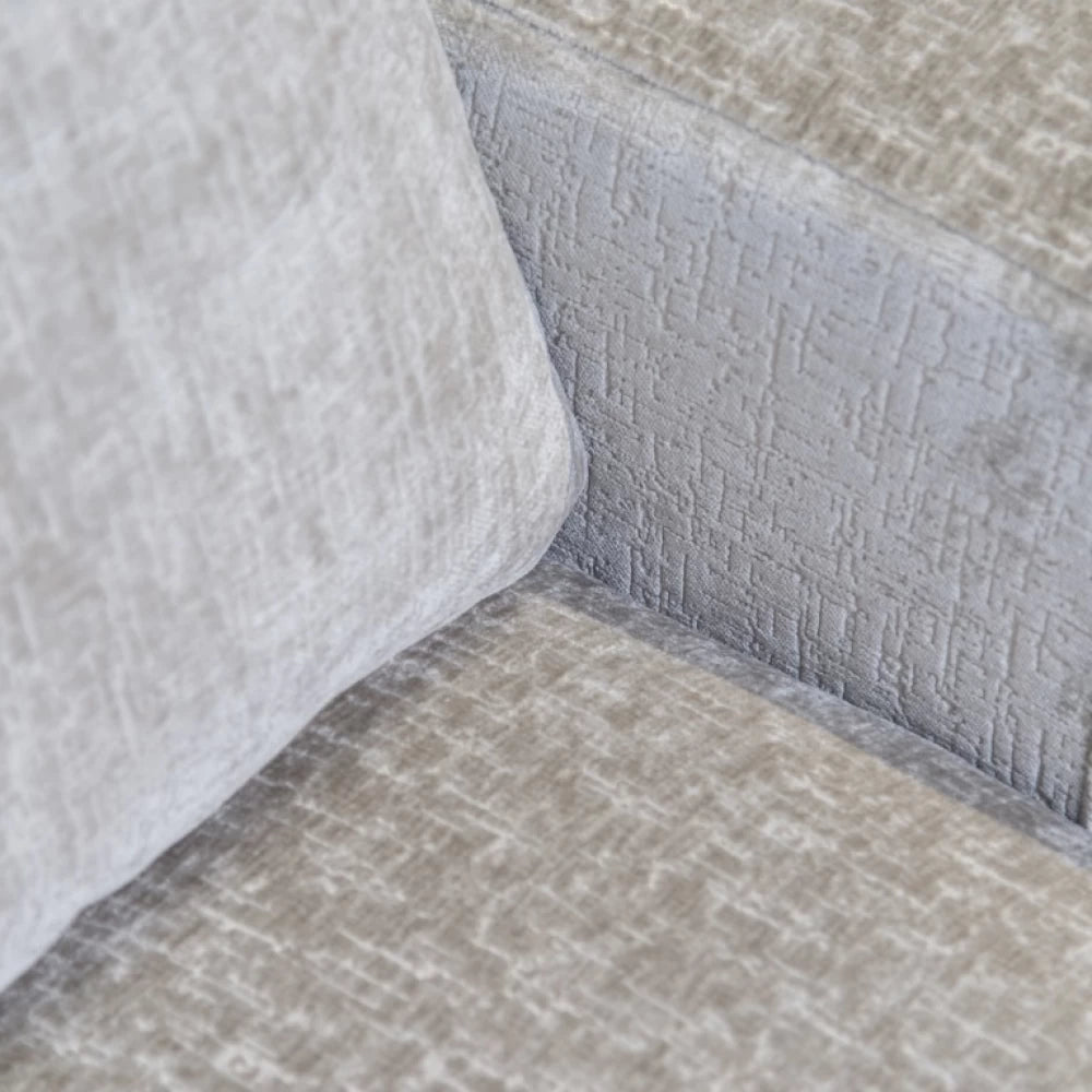Coltar fix de 4 locuri cu orientare dreapta tapitat cu Stofa Island Crem L366cm Pasha Richmond Interiors