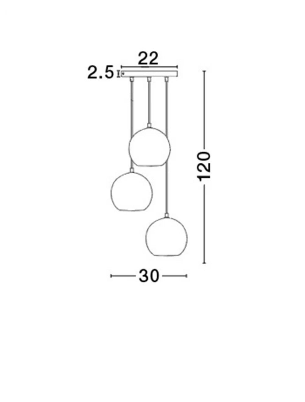 Candelabru structura din Metal Negru si abajur din Sticla Fumuriu H120xL30cm IP20 ADELINA