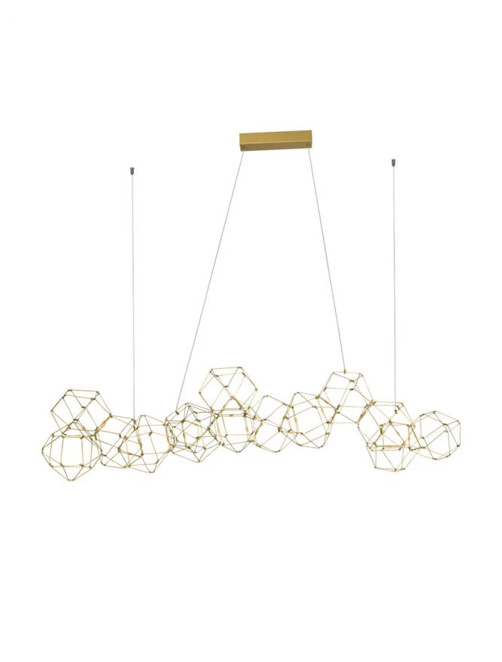 Lustra din Metal Auriu H120xL137cm IP20 58W 3906lm 3000k NEBULA