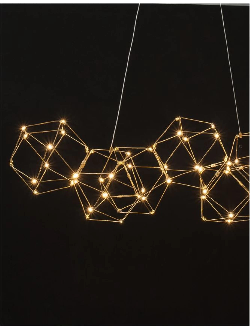 Lustra din Metal Auriu H120xL108cm IP20 33W 2711lm 3000k NEBULA