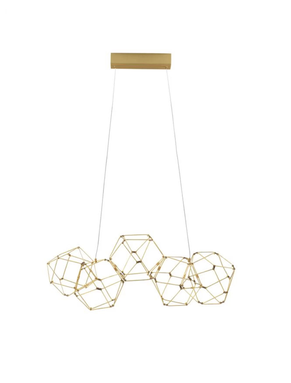Lustra din Metal Auriu H110xL84cm IP20 21W 1822lm 3000k NEBULA