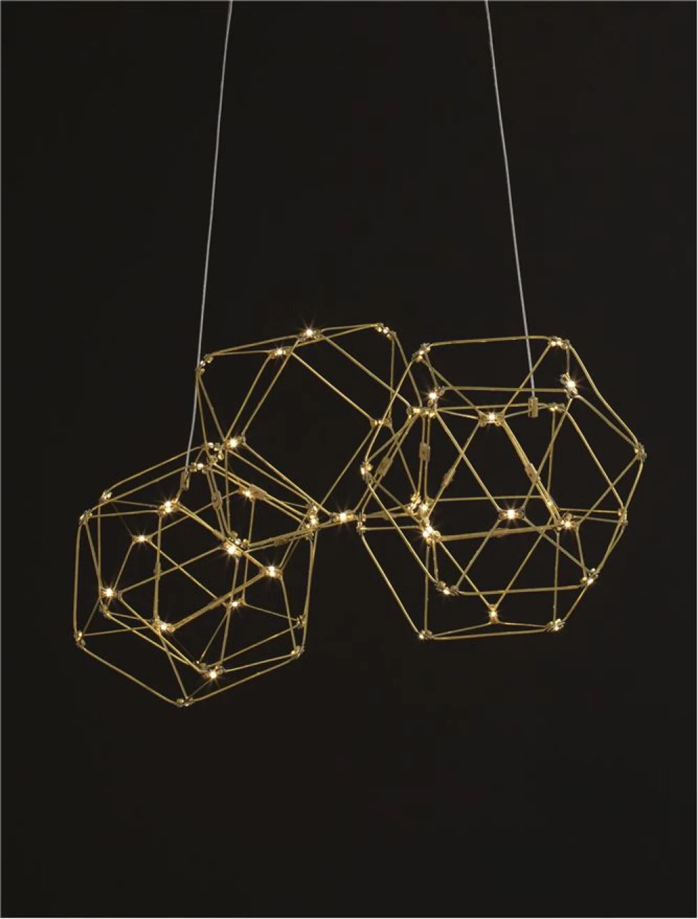 Lustra din Metal Auriu H110xL84cm IP20 21W 1822lm 3000k NEBULA