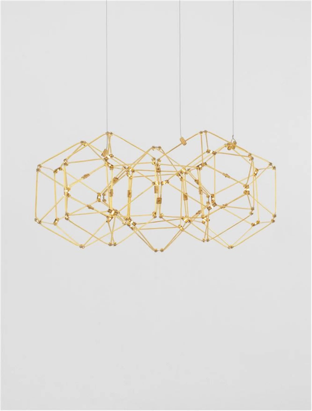 Lustra din Metal Auriu H150xL49cm IP20 21W 1633lm 3000k NEBULA