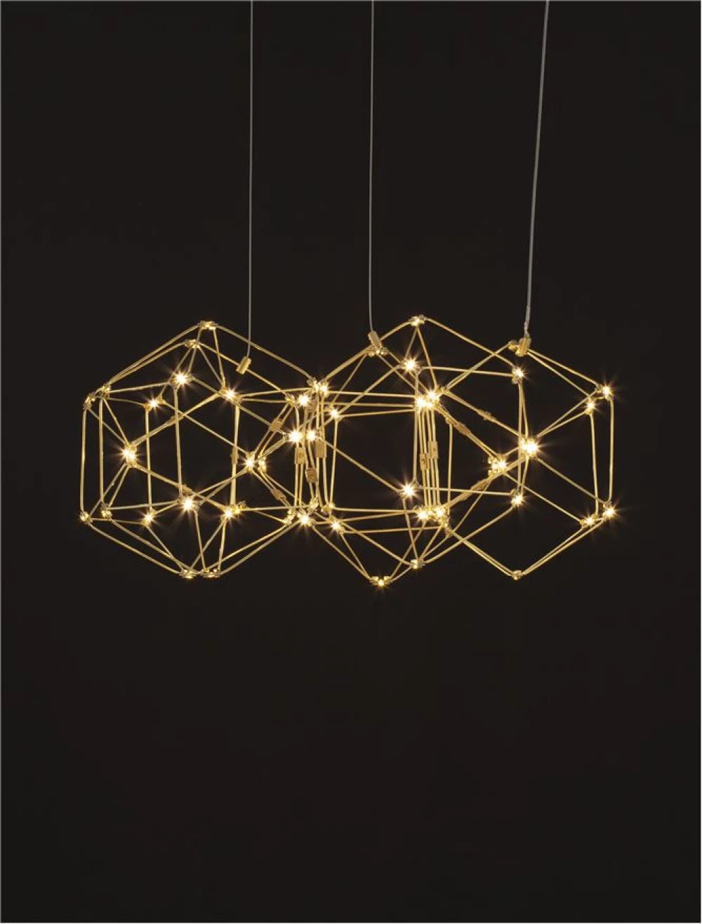 Lustra din Metal Auriu H150xL49cm IP20 21W 1633lm 3000k NEBULA