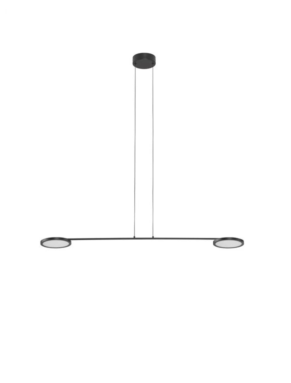 Lustra structura din Metal Negru si abajur din Acrilic Alb H120xL100cm IP20 19W 1816lm 3000k SCOPE
