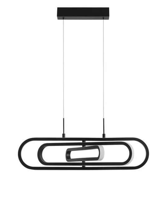 Lustra structura din Aluminiu Auriu si abajur din Acrilic Alb H120xL64cm IP20 56W 4441lm 3000k ARTE