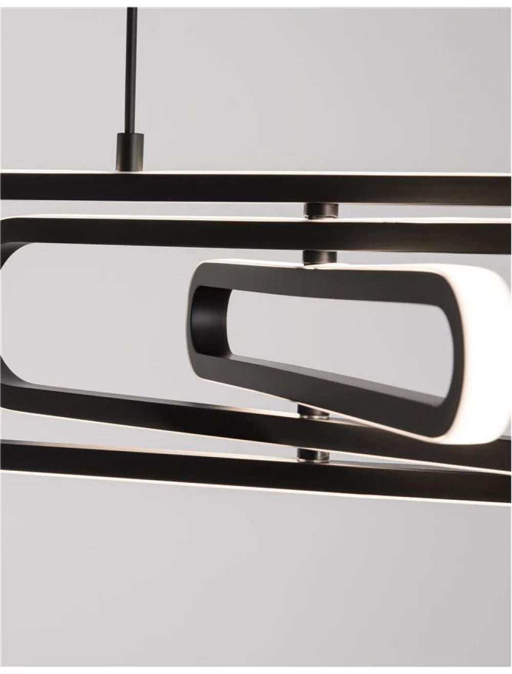 Lustra structura din Aluminiu Auriu si abajur din Acrilic Alb H120xL64cm IP20 56W 4441lm 3000k ARTE