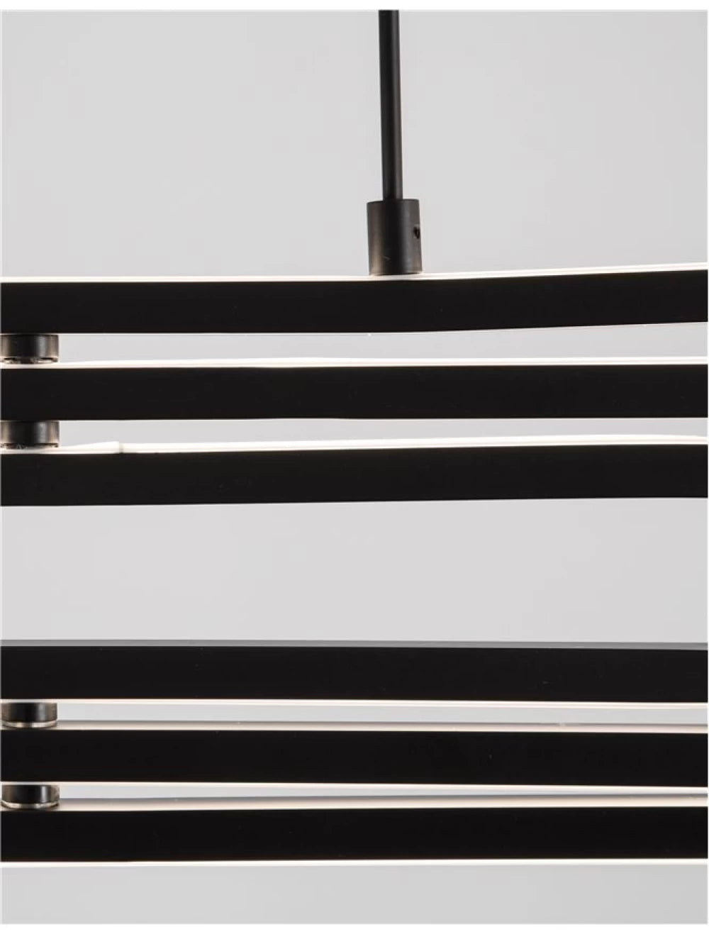 Lustra structura din Aluminiu Auriu si abajur din Acrilic Alb H120xL64cm IP20 56W 4441lm 3000k ARTE