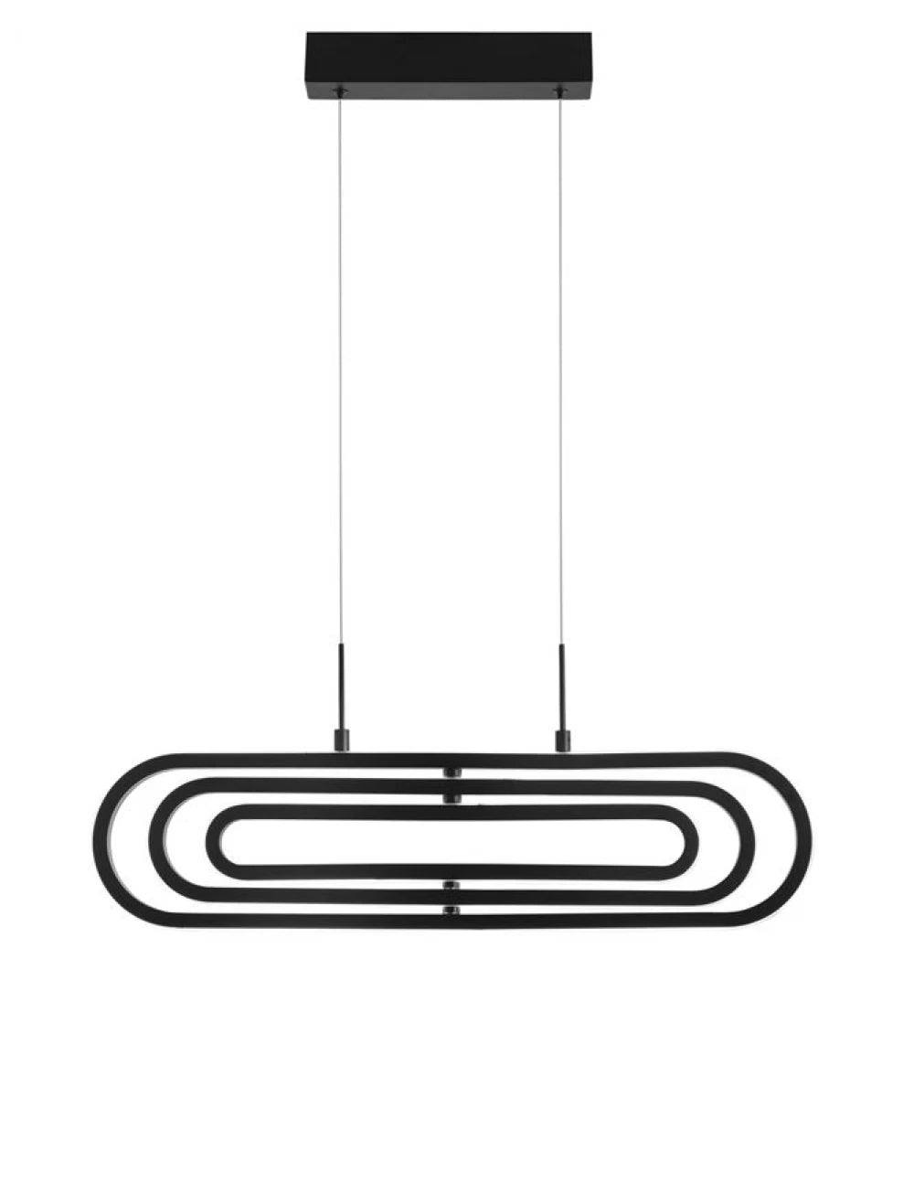 Lustra structura din Aluminiu Auriu si abajur din Acrilic Alb H120xL64cm IP20 56W 4441lm 3000k ARTE
