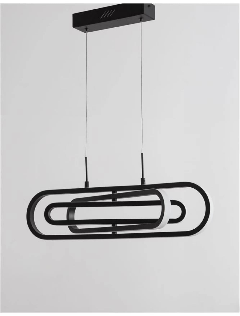 Lustra structura din Aluminiu Auriu si abajur din Acrilic Alb H120xL64cm IP20 56W 4441lm 3000k ARTE
