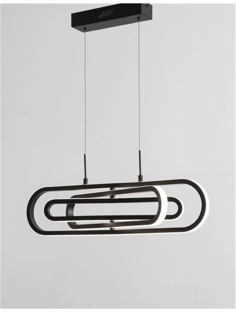 Lustra structura din Aluminiu Auriu si abajur din Acrilic Alb H120xL64cm IP20 56W 4441lm 3000k ARTE