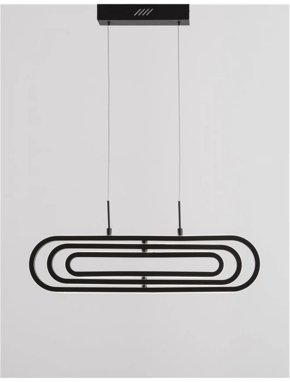 Lustra structura din Aluminiu Auriu si abajur din Acrilic Alb H120xL64cm IP20 56W 4441lm 3000k ARTE