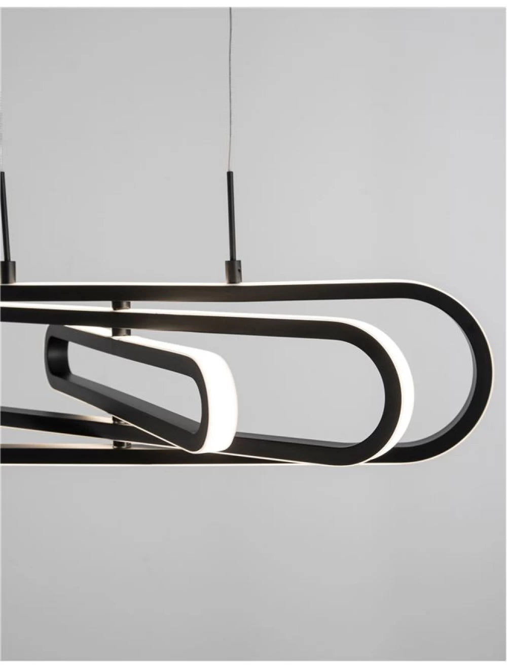 Lustra structura din Aluminiu Auriu si abajur din Acrilic Alb H120xL64cm IP20 56W 4441lm 3000k ARTE