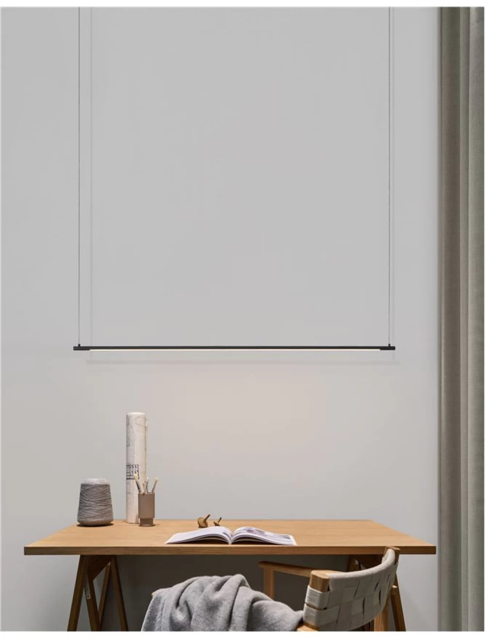 Lustra din Aluminiu Negru H150xL120cm IP20 20W 677lm 3000k ELETTRA