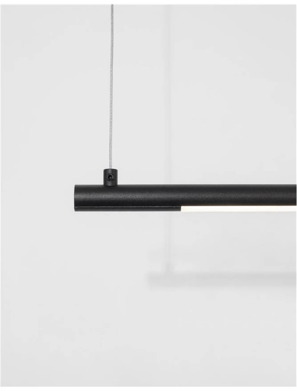 Lustra din Aluminiu Negru H150xL120cm IP20 20W 677lm 3000k ELETTRA