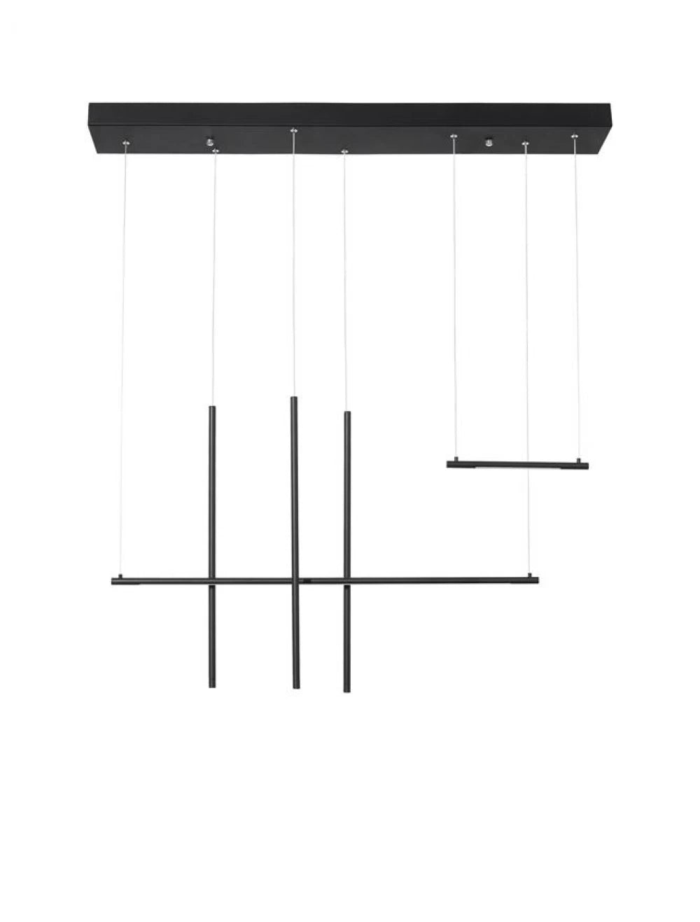 Lustra din Aluminiu Negru H200xL110cm IP20 20W 698lm 3000k ELETTRA
