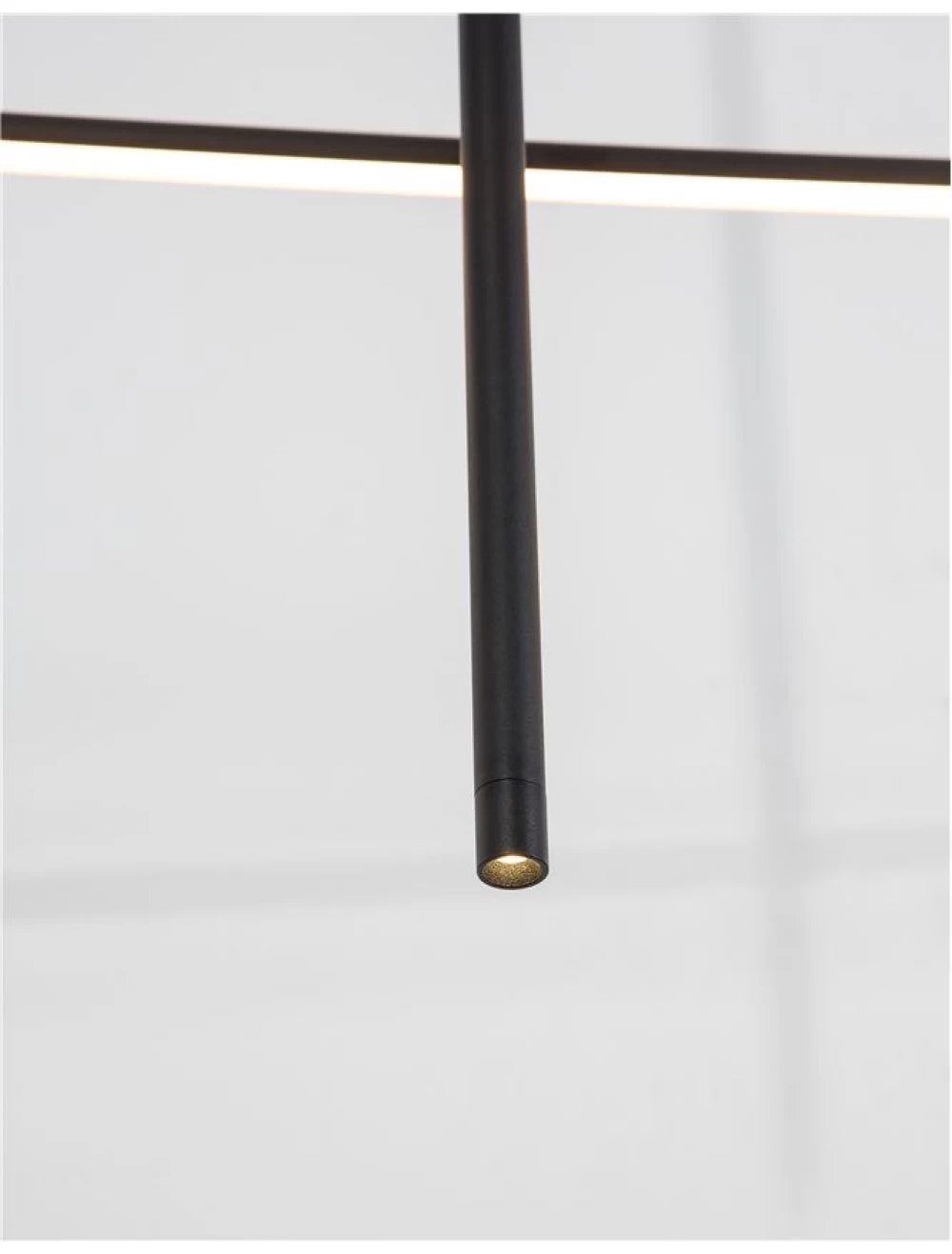 Lustra din Aluminiu Negru H200xL110cm IP20 20W 698lm 3000k ELETTRA