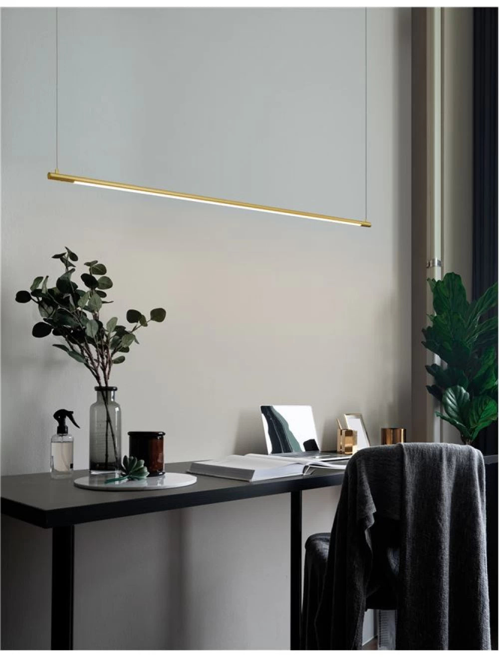 Lustra din Aluminiu Auriu H150xL120cm IP20 20W 677lm 3000k ELETTRA