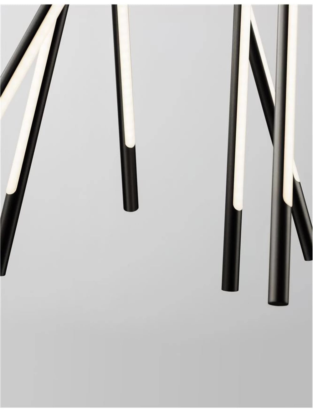 Lustra structura din Metal Negru si abajur din Acrilic Alb H120xL85cm IP20 68W 5397lm 3000k RACCIO