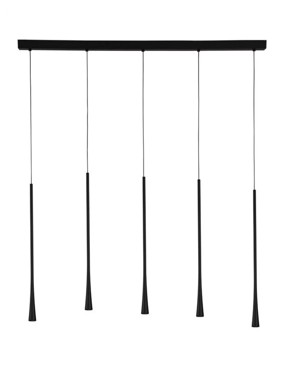 Lustra structura din Metal Negru si abajur din Metal Negru H160xL110cm IP20 38W 1301lm 3000k GOCCIO