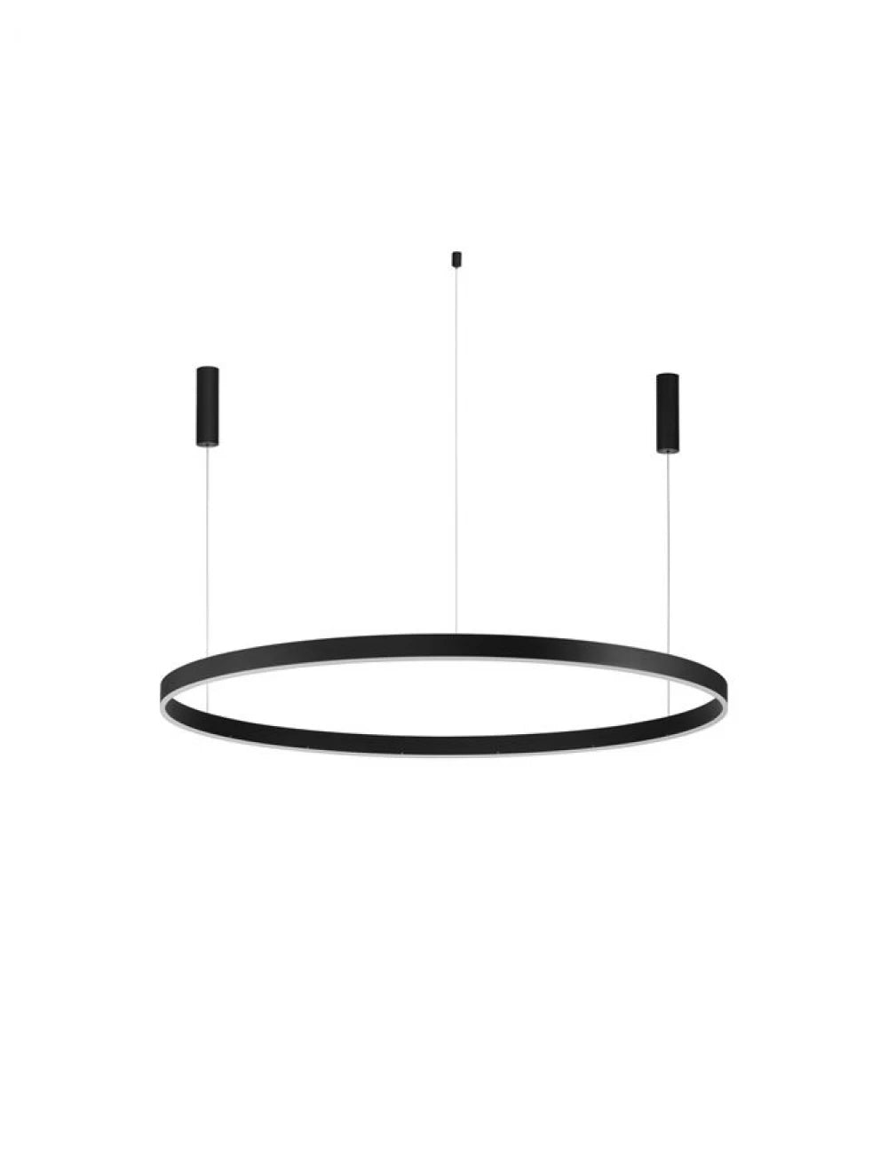 Lustra din Aluminiu Negru H250xL150cm IP20 80W 6000lm 3000k MOTIF