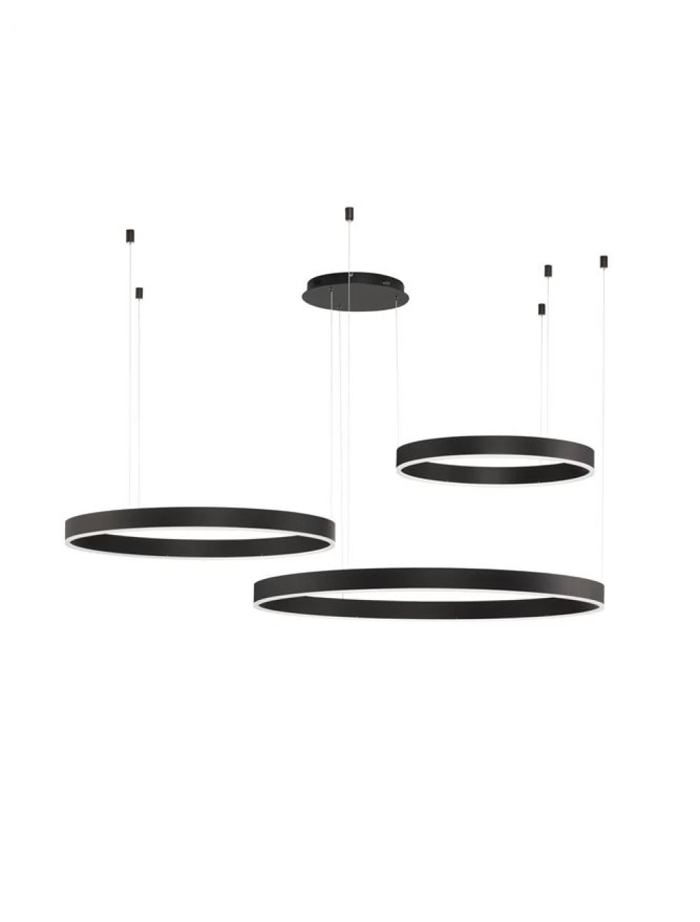 Lustra din Aluminiu Negru H250xL100cm IP20 140W 7840lm 2700-6000k MOTIF