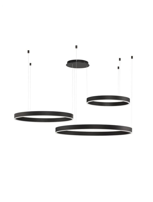 Lustra din Aluminiu Negru H250xL100cm IP20 140W 7840lm 2700-6000k MOTIF