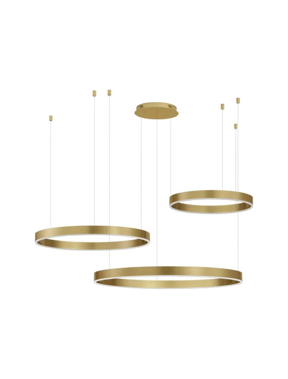Lustra din Aluminiu auriu H250xL100cm IP20 140W 7840lm 3000k MOTIF