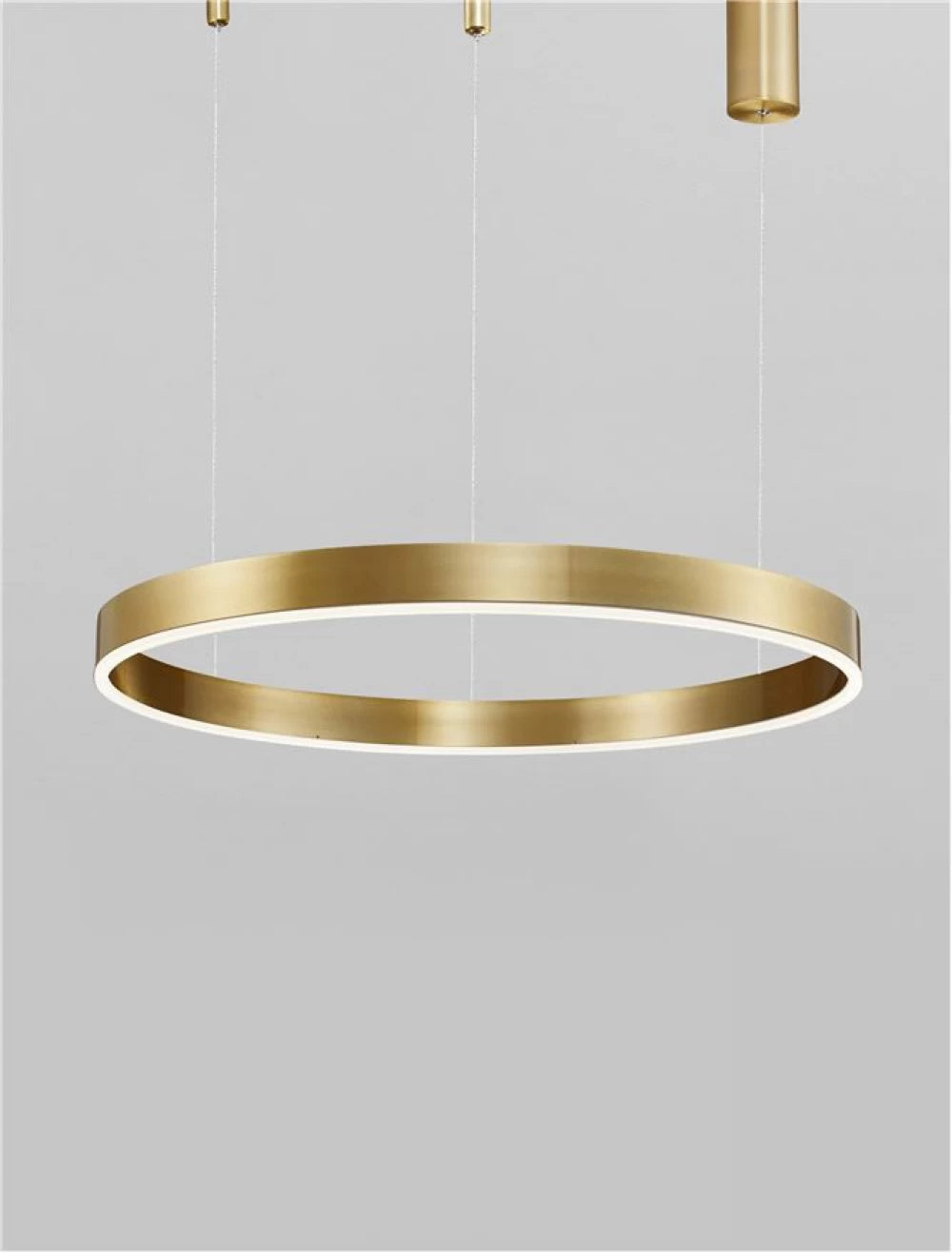 Lustra structura din Aluminiu Auriu si abajur din Acrilic Alb H200xL60cm IP20 40W 2943lm 2700-6000k MOTIF