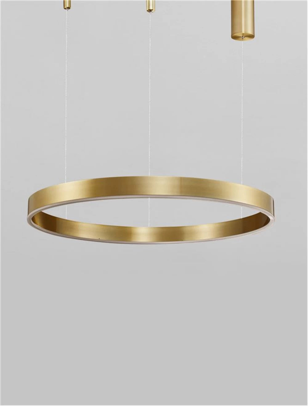 Lustra structura din Aluminiu Auriu si abajur din Acrilic Alb H200xL60cm IP20 40W 2943lm 2700-6000k MOTIF