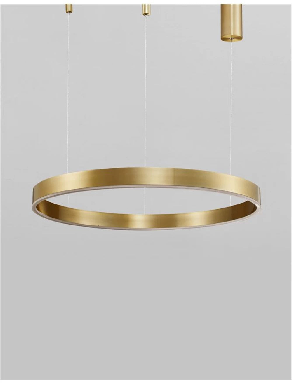 Lustra structura din Aluminiu Auriu si abajur din Acrilic Alb H200xL80cm IP20 50W 3684lm 3000k MOTIF