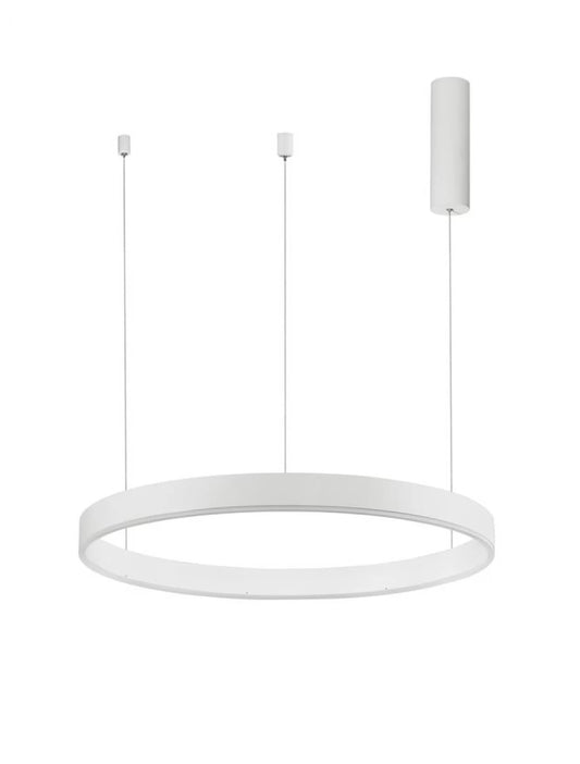 Lustra structura din Aluminiu Alb si abajur din Acrilic  H200xL60cm IP20 40W 2943lm 3000k MOTIF