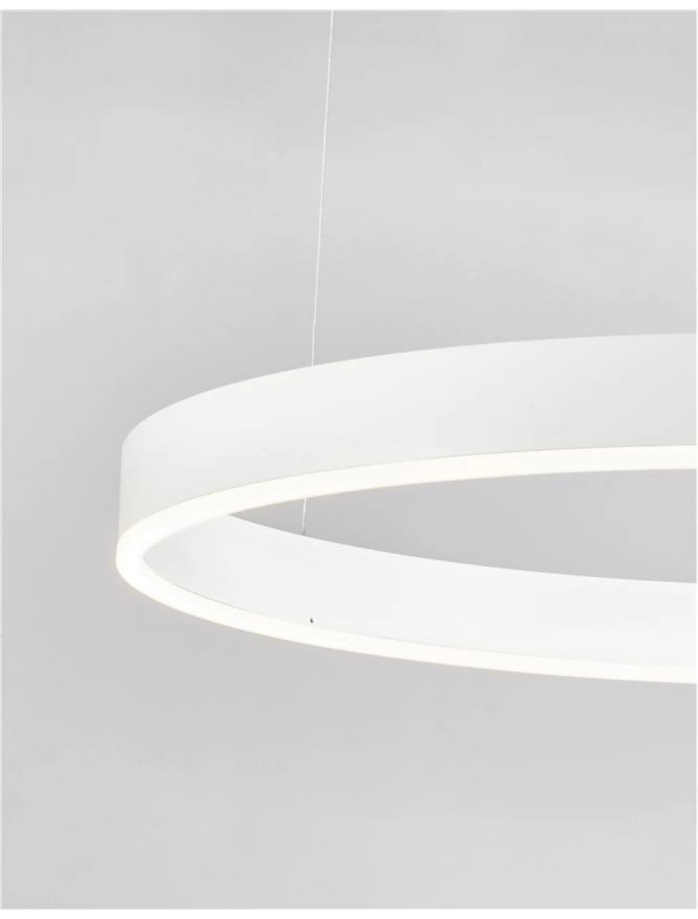 Lustra structura din Aluminiu Alb si abajur din Acrilic H200xL80cm IP20 50W 3684lm 3000k MOTIF