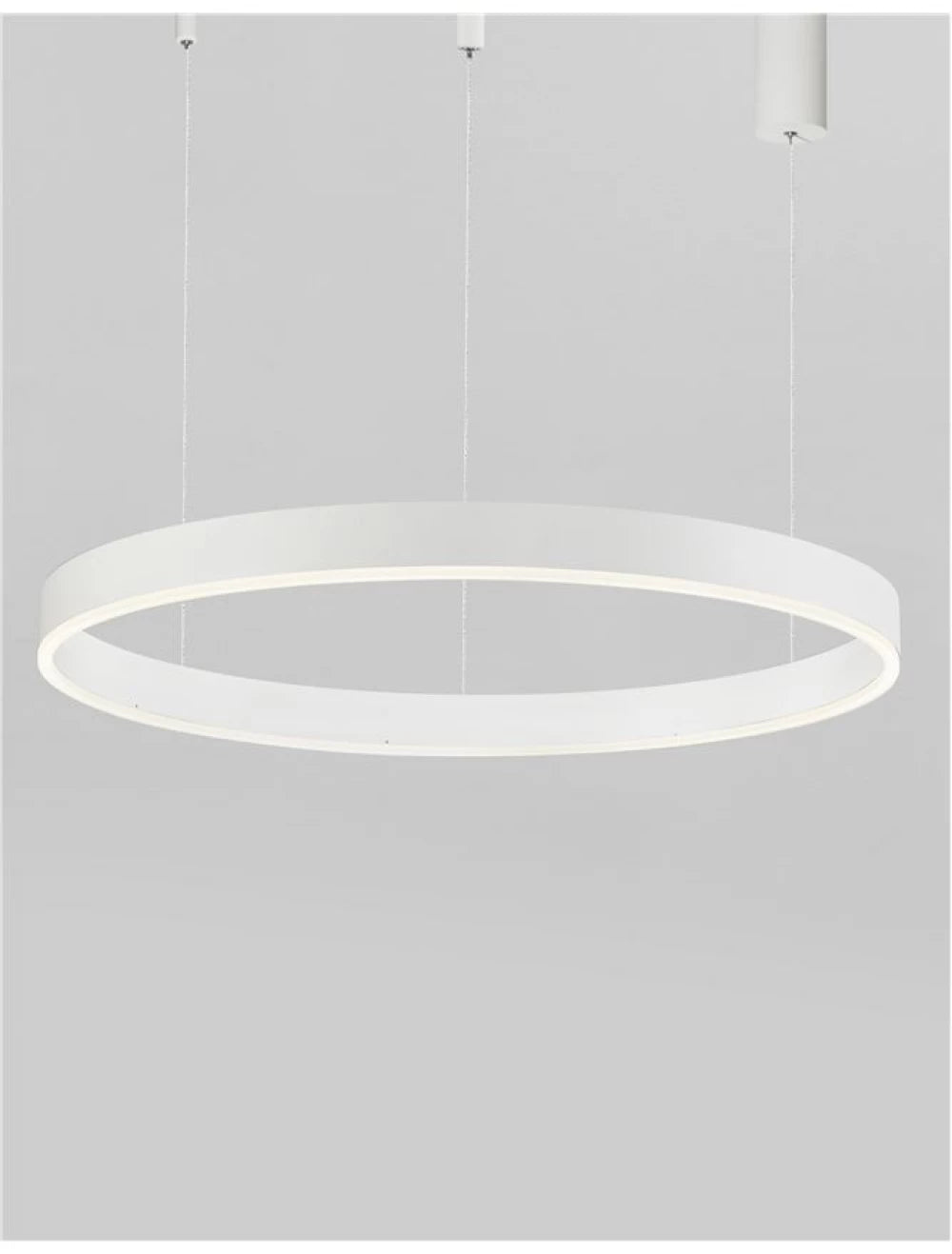 Lustra structura din Aluminiu Alb si abajur din Acrilic H200xL80cm IP20 50W 3684lm 3000k MOTIF