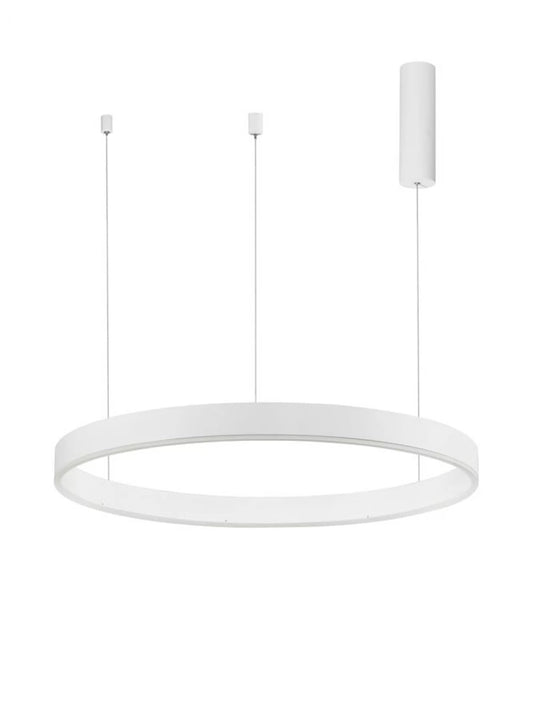 Lustra structura din Aluminiu Alb si abajur din Acrilic H200xL80cm IP20 50W 3684lm 2700-6000k MOTIF