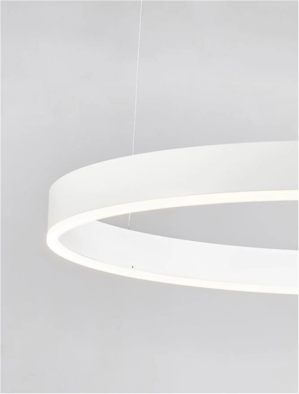 Lustra structura din Aluminiu Alb si abajur din Acrilic H200xL80cm IP20 50W 3684lm 2700-6000k MOTIF