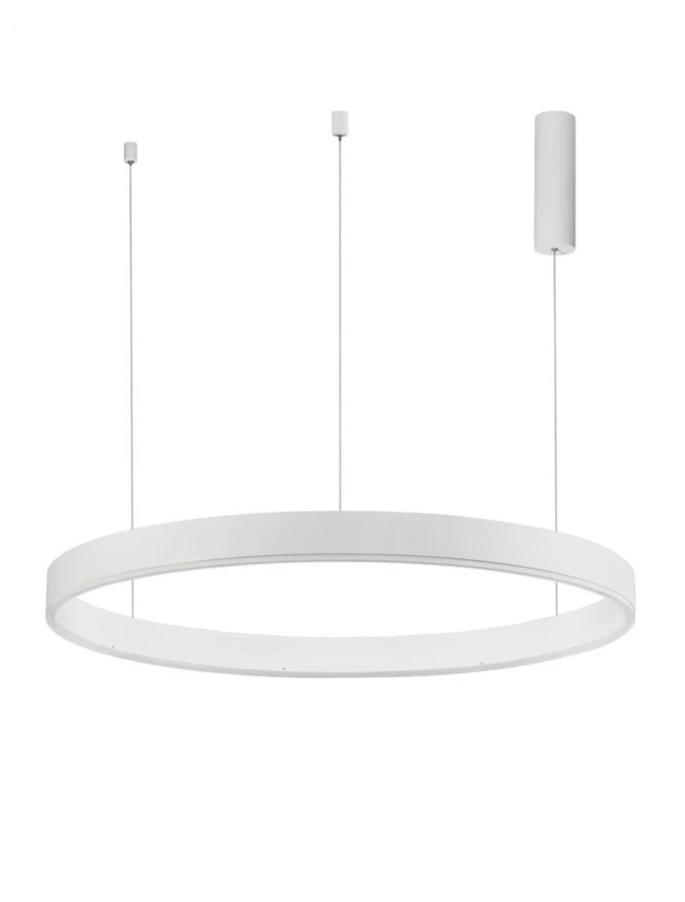 Lustra structura din Aluminiu Alb si abajur din Acrilic H200xL100cm IP20 60W 4165lm 3000k MOTIF