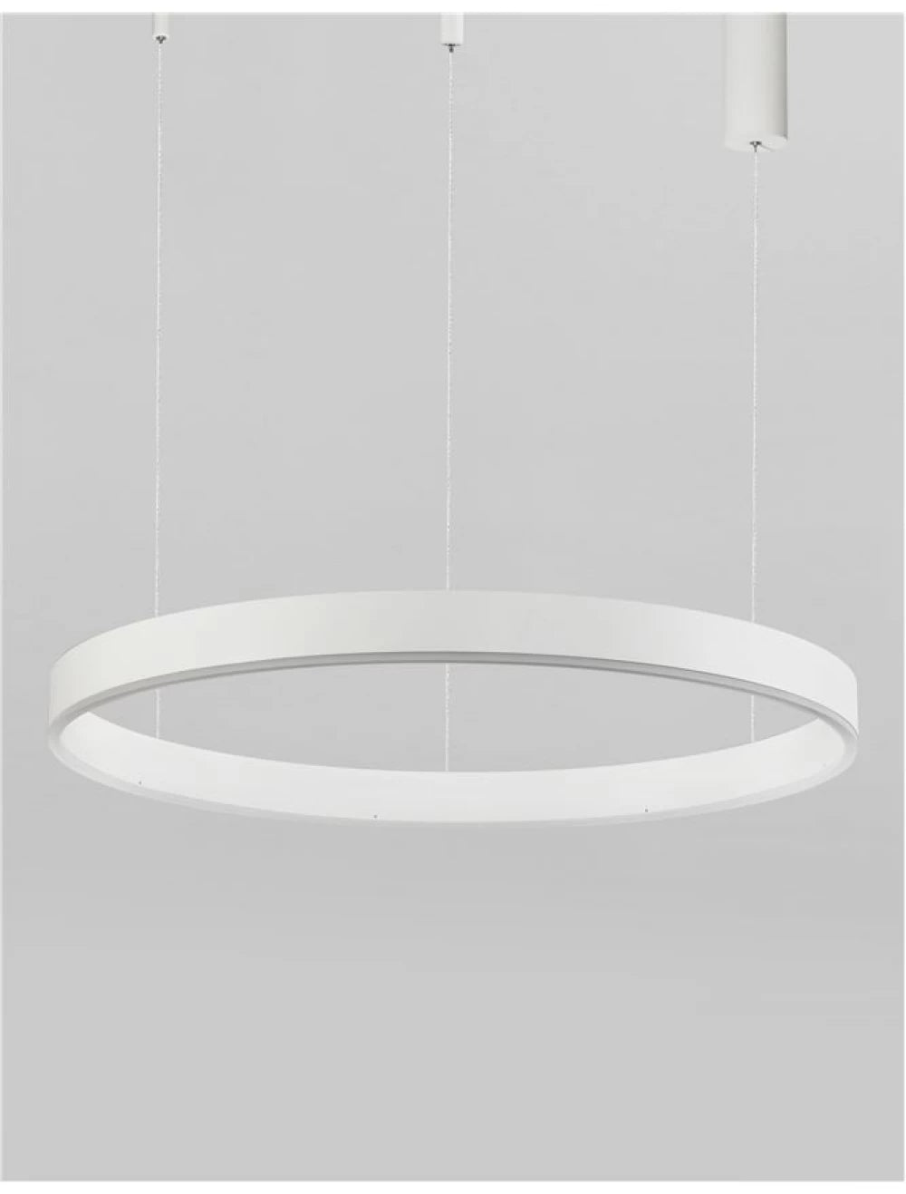 Lustra structura din Aluminiu Alb si abajur din Acrilic H200xL100cm IP20 60W 4165lm 3000k MOTIF