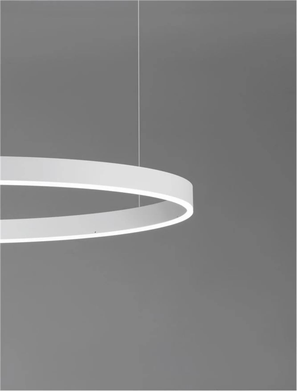 Lustra structura din Aluminiu Alb si abajur din Acrilic H250xL120cm IP20 72W 5250lm 3000k MOTIF