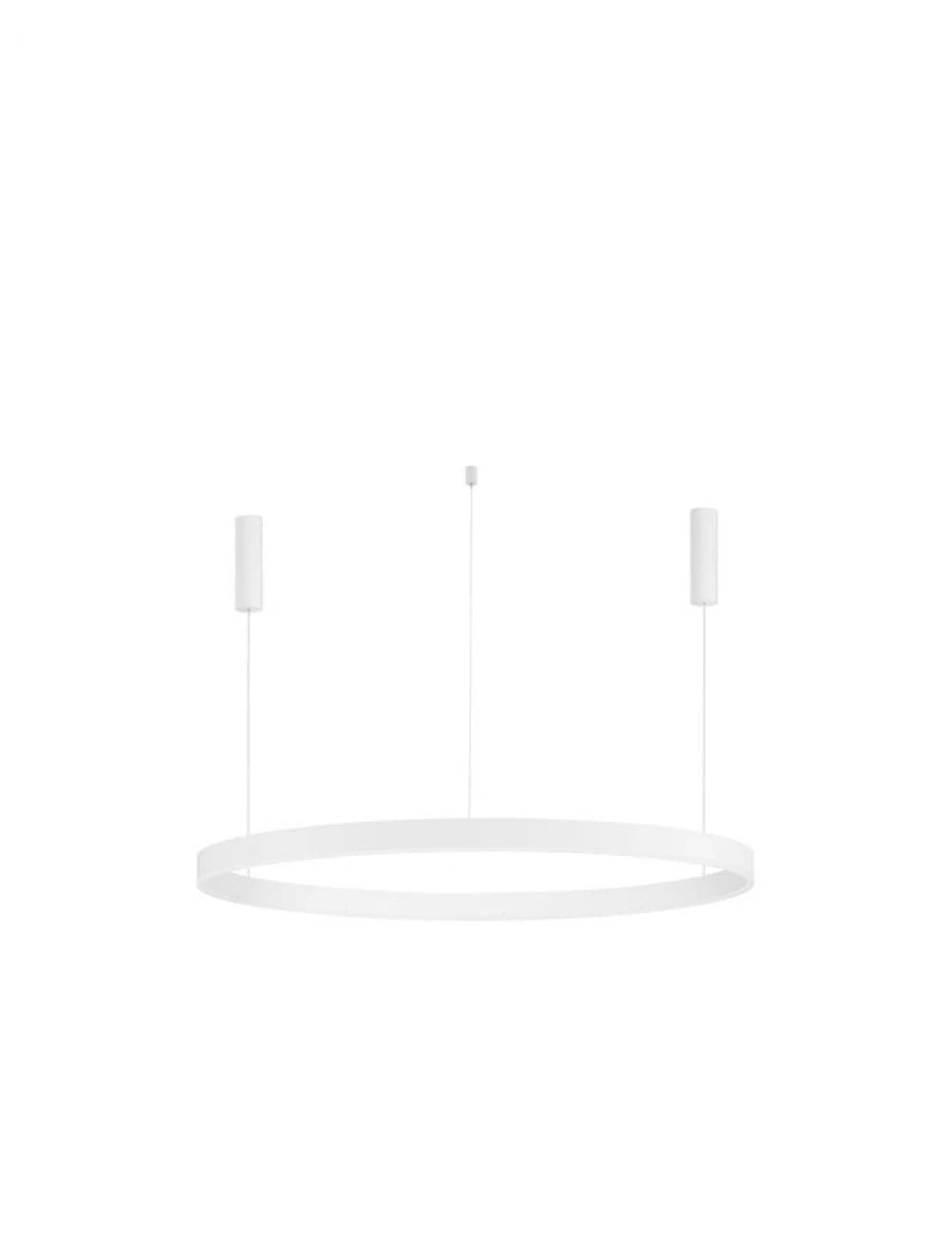 Lustra structura din Aluminiu Alb si abajur din Acrilic H250xL120cm IP20 72W 5250lm 3000k MOTIF