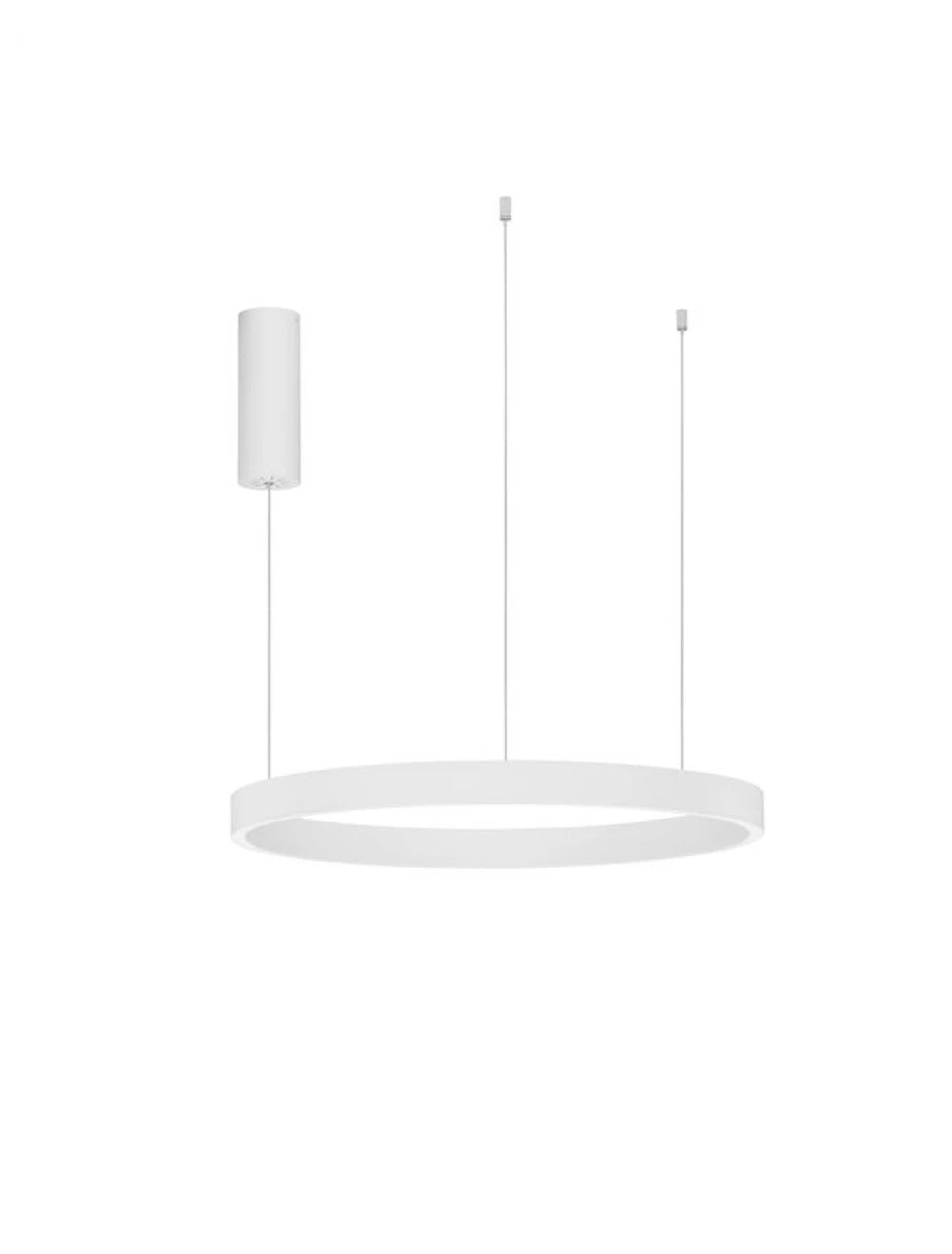 Lustra structura din Aluminiu Alb si abajur din Acrilic H150xL60cm IP20 60W 2558lm 3000k ELOWEN