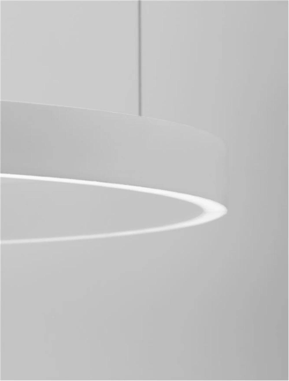 Lustra structura din Aluminiu Alb si abajur din Acrilic  H150xL80cm IP20 77W 3326lm 3000k ELOWEN