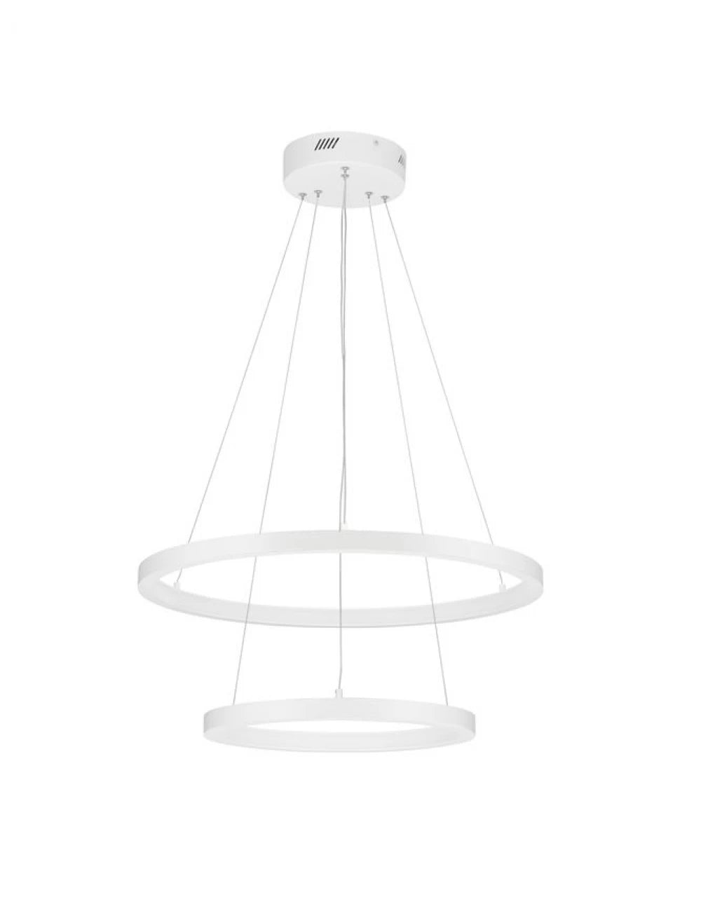 Lustra structura din Aluminiu Alb si abajur din Acrilic H120xL60cm IP20 60W 1755lm 3000k EMPATIA