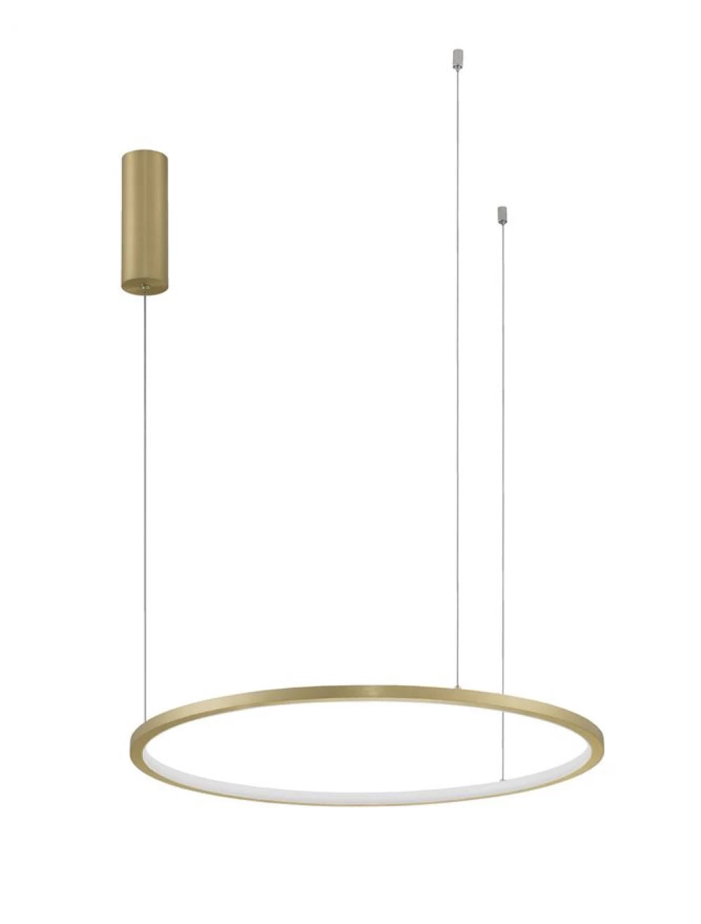 Lustra structura din Aluminiu Auriu si abajur din Acrilic Alb H200xL60cm IP20 37W 1274lm 3000k TARQUIN
