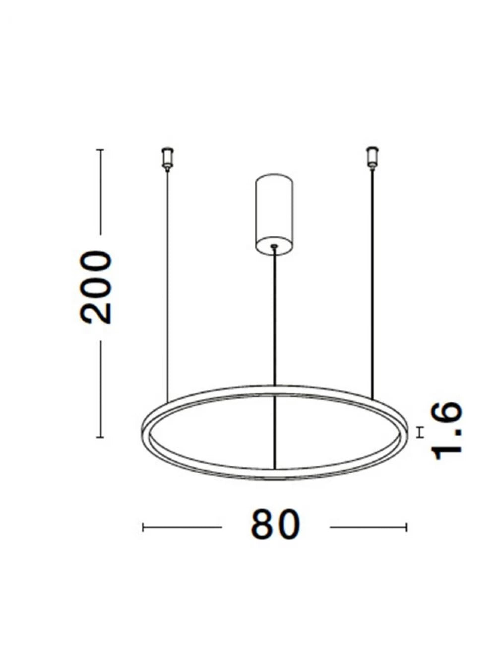 Lustra structura din Aluminiu Auriu si abajur din Acrilic Alb H200xL80cm IP20 46W 1708lm 3000k TARQUIN