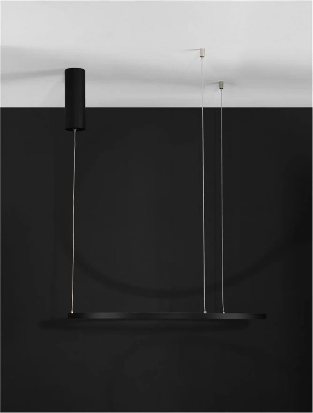 Lustra din Aluminiu Negru H200xL60cm IP20 37W 1274lm 3000k TARQUIN