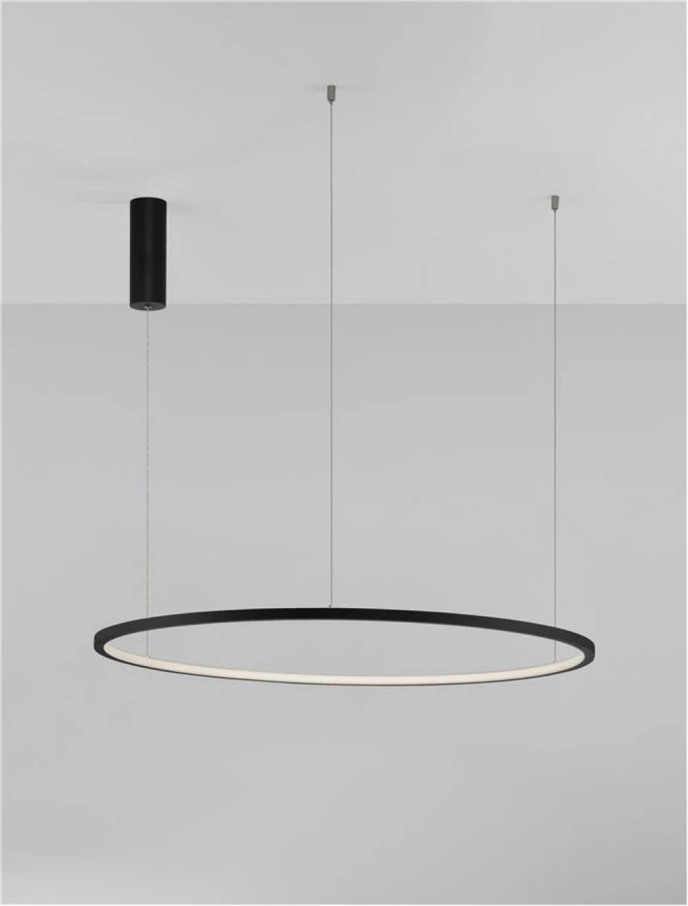 Lustra din Aluminiu Negru H200xL80cm IP20 46W 1708lm 3000k TARQUIN
