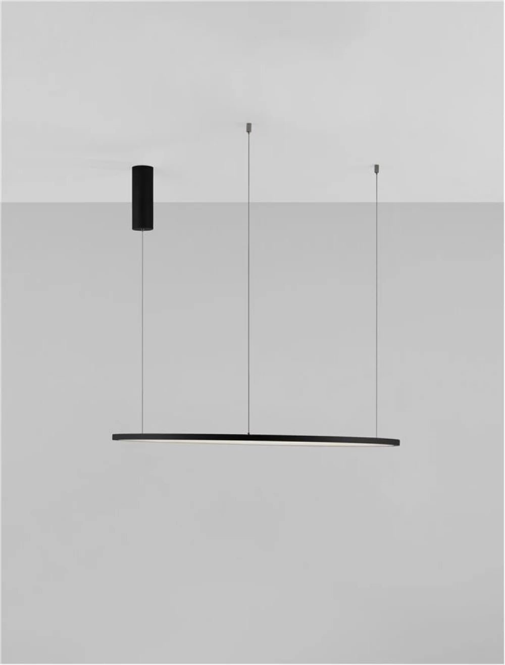 Lustra din Aluminiu Negru H200xL80cm IP20 46W 1708lm 3000k TARQUIN