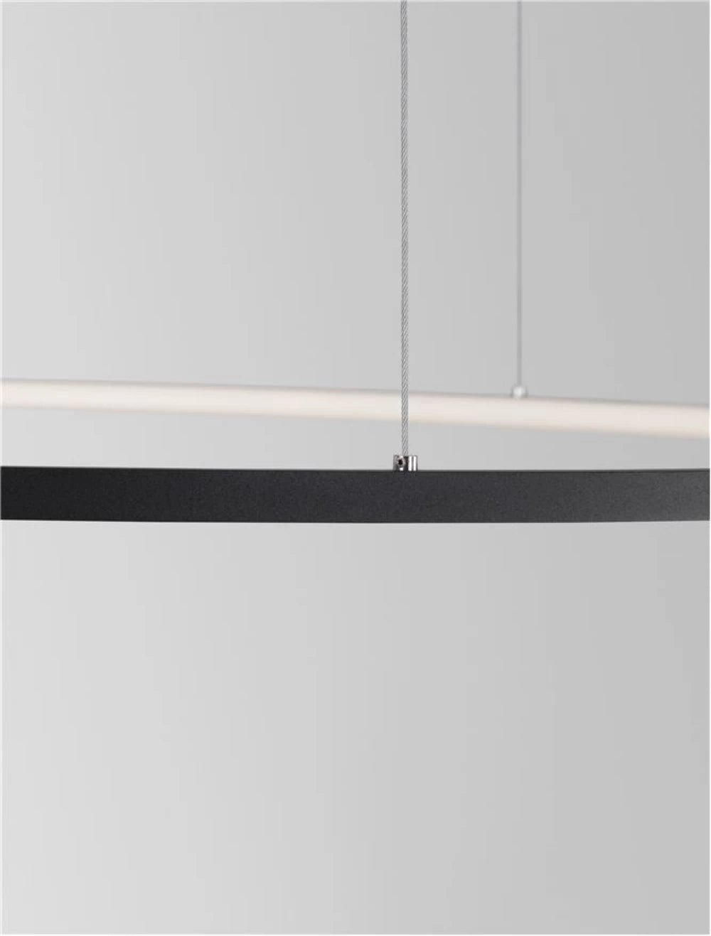 Lustra din Aluminiu Negru H200xL100cm IP20 59W 2144lm 3000k TARQUIN