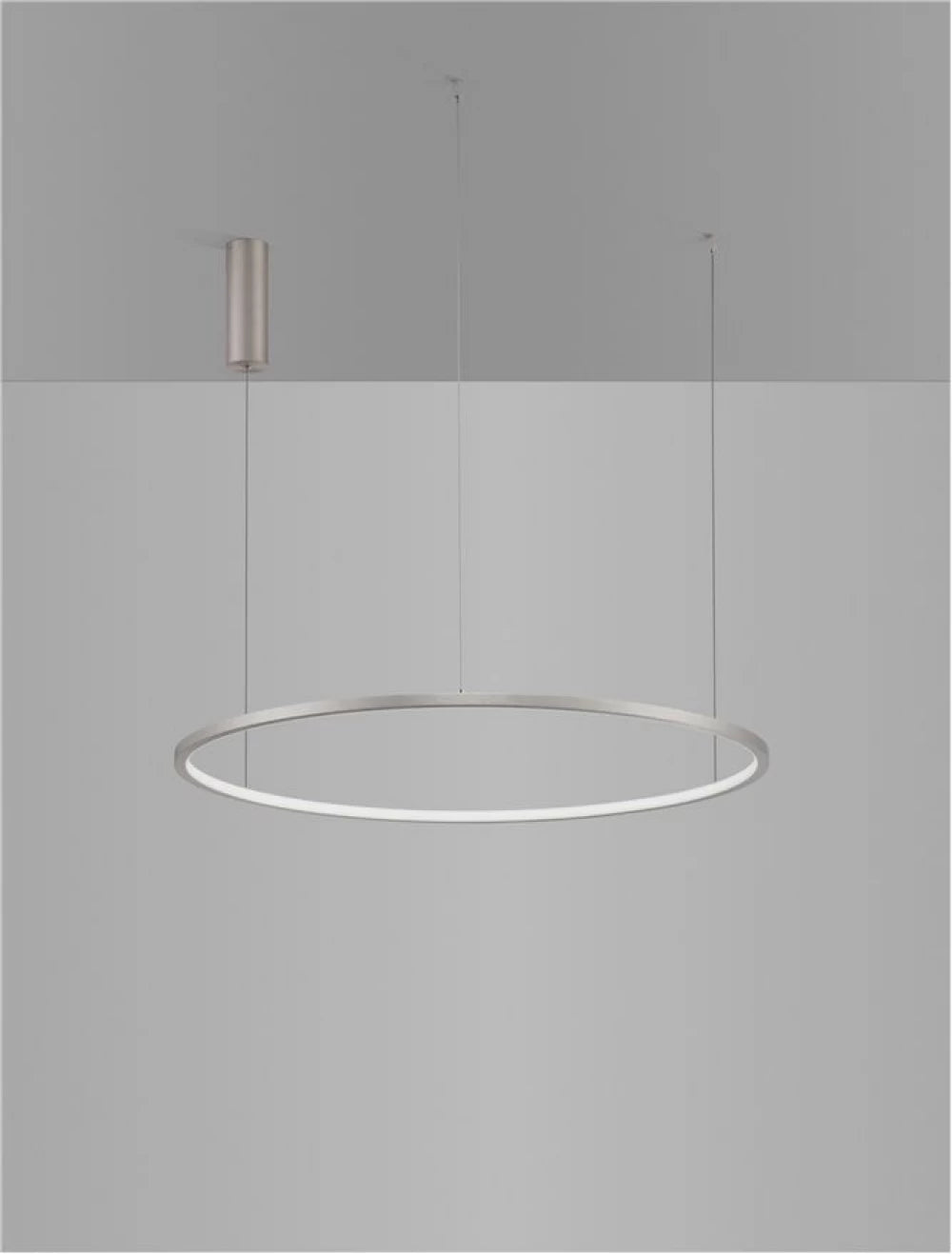 Lustra structura din Aluminiu Argintiu si abajur din Acrilic Alb H200xL80cm IP20 46W 1708lm 3000k TARQUIN